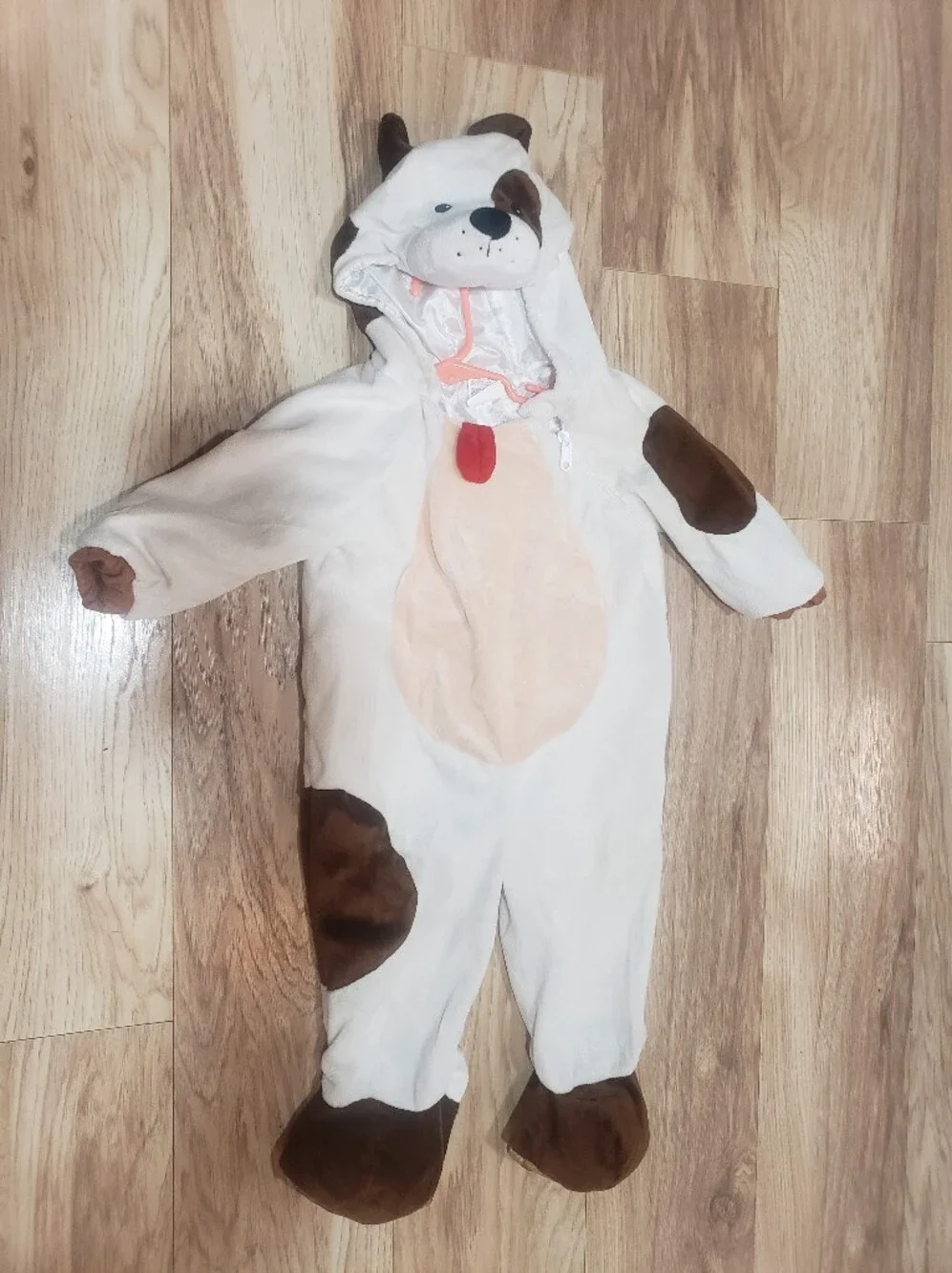 Halloween Costume Zip Up One Piece With Hood Puppy 12-24 Months